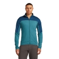 Icebreaker Fleece Jacket Descender Merino Blend 300 RealFleece (Merino wool, breathable) blue/teal men's